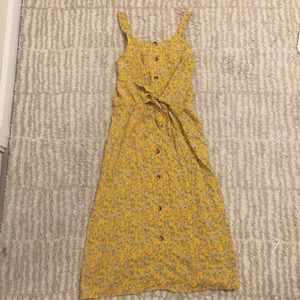 NWT - Yellow Button Up Dress